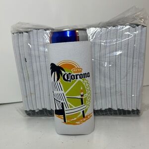 NWT Pack of 25 Slim line can Corona Koozies, beach 🏖️ and football 🏈 party pack